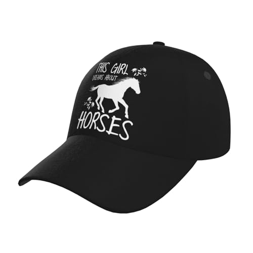 This Girl Dreams About Horses Baseball Hats for Men and Women - Classic Adjustable Hats