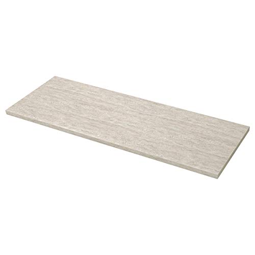 SÄLJAN encimera 63,5 x 246 cm efecto piedra beige y laminado