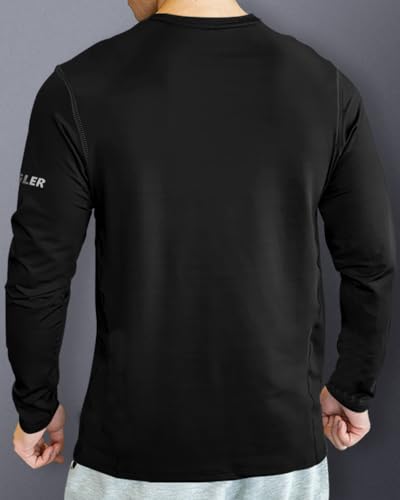 Image of Noble Monk Mens Polyester Solid Regular Fit T-Shirt