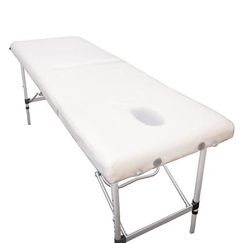 Cubierta de PVC para mesa de masaje con cintas protector de camilla 4