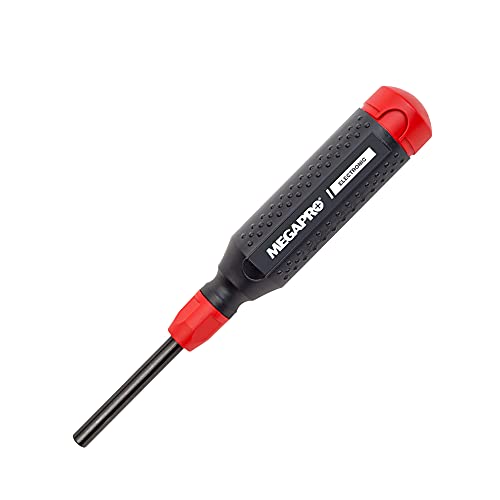 Megapro 151Elec-Ch/Rd Alloy Steel Hex Electronic Multi Bit 15-In-1 Screwdriver, 1-1/4" Hex Nut, 8-1/2" Length #TOP2