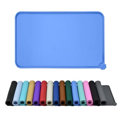 Reopet Tappetino in Silicone per Ciotola, Impermeabile e Antiaderente per Cani e Gatti. Vari Colori, Dimensioni e Utilizzi Disponibili