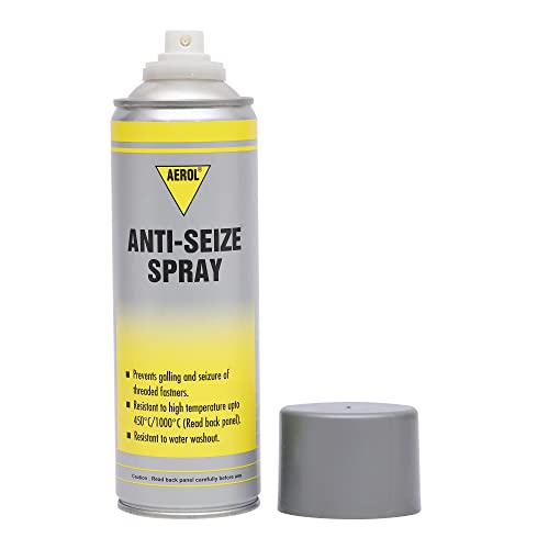 Image of Aerol Anti-Seize Copper-Based Lubricant Spray 300g | Black | Metal Protection for Bolts, Nuts, Flanges & High-Temperature Industrial Applications | Serviceable Temperature -30C to 500C