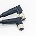 M8 8 Pin Connector Cable Male to Female Right Angle A Code Cordset Screw Plug M8 Conector 26AWG Double ended Unshielded Industrial Electrical Cable Waterproof IP67(A Code 8 Pin 1M/3.3ft Cable)