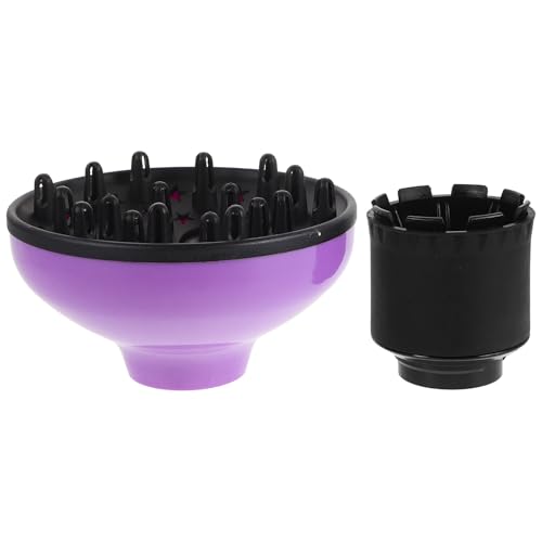 NULYLU Difusor y Volumen Ajustable para Secador de Pelo Cubierta de Plástico Antigolpes y Silicona, Resistente a Altas y Enredos, Adecuado para Cabello Rizado