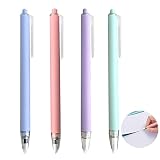 GINCEVHY 4 PCS Morandi Color Retractable Paper Cutter Pen, Craft Art Ceramic Blade, Safety Hobby Kni
