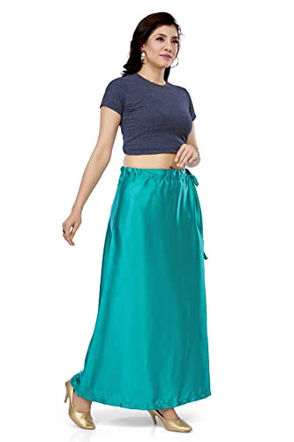 Image of Madhu Fashion Women's Satin Saree Petticoat Saree Underskirt