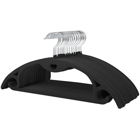 ManGotree Velvet Hangers with Cascade Hole Cover