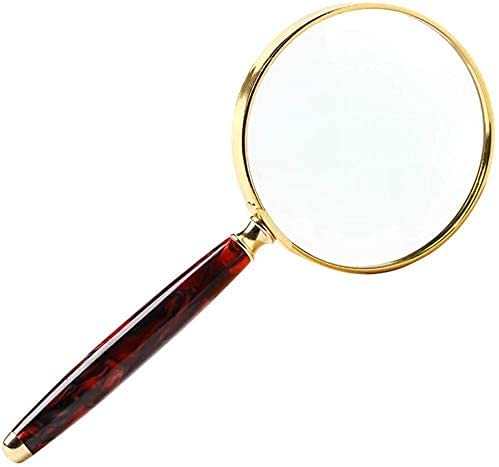 Loupe de lecture portative 20X HD de grand diamètre en verre pour magazine