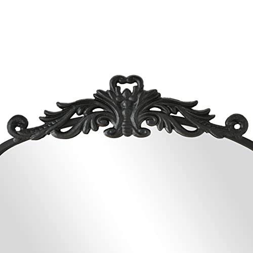 Hafomcel Arendahl Traditional Arch Mirror,Vintage Decorative Wall Mirror,31 X 19,Black,Antique Arched Wall Mirror With Metal Frame #TOP2