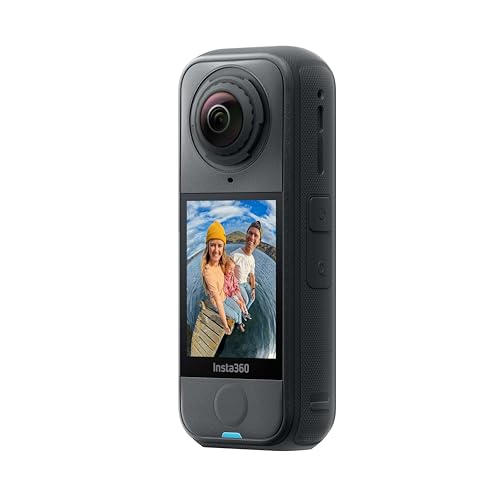 Image of Insta360 X4 Air - Lightweight 165g 8K 360 Camera, Invisible Selfie Stick Effect, Replaceable Lenses, Shoot First & Frame Later, Built-in Wind Guard, FlowState Stabilization, AI-Powered App
