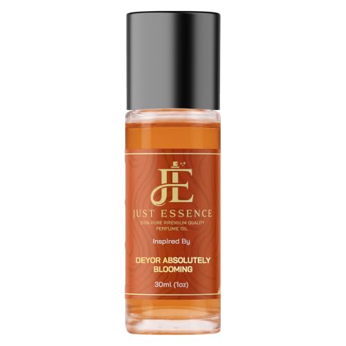Just Essence Deyor Absolutely Blooming Fregrance Perfume Oil | Roll On | Premium Quality Concentrated Fragrance | Pure Perfume & Cologne Oil for Personal Body Use | 1 Fl Oz