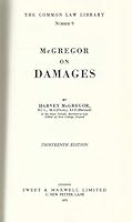McGregor on damages (Common law library) 0421148608 Book Cover