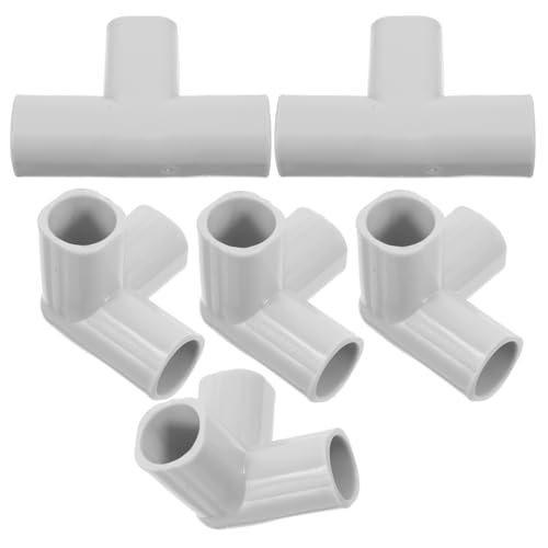 Gogogmee 6Pcs Playpen Pipe Connector T Joint and Pe Corner Joint Accessories for Indoor Safety Gates Expandable and Easy Installation for Flexible Configurations