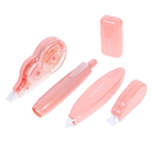 Veemoon 5 Piezas Traje De Correa De Corrección Cinta Para La Escuela Pequeña Cinta Correctora Cinta Correctora Para Tomar Notas Cinta Correctora De Diario Cinta Escolar Rosa El Plastico