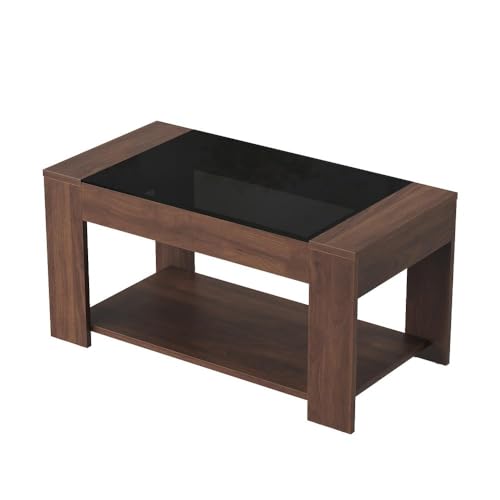 Image of Wakefit Center Table | 1 Yr Warranty | Coffee Table for Living Room Wooden, Tea Table for Living Room Wooden, Sofa Table, Free Installation from Brand, Modern Multi-Functional & Wobble-Free(Vellun)