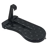 shuielai Car Door Step for Roof Access, 400LBS Aircraft-Grade Aluminum Anti-Slip Pedal, Foldable Universal Fit for Cars & SUVs, 6.3×3.2in Platform, Black