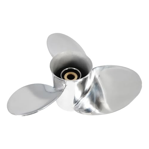 Image of 15 1 /4x15 Ship Marine Engine Stainless Steel 3 Blade Outboard Propeller 15tooth for Y 150-300HP 6R1-45976-A0
