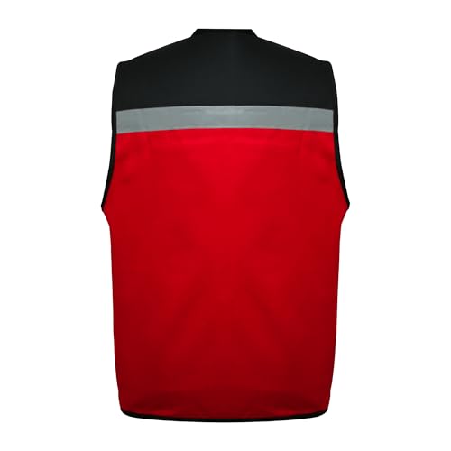 Chaleco brigadista rojo 2 Imagen adicional