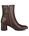 KOKOMOMO Womens Tabi Boots Split Toe Ankle Booties Cylindrical Chunky Heels Japanese Ninja Shoes Zipper Block Heel Short Boot Daily Work Party Dress Shoes for Ladies Chocolate Brown,Size 9.5