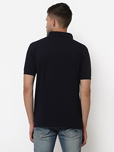 Image of UZARUS Men's Solid Cotton Regular Fit Polo T-Shirt