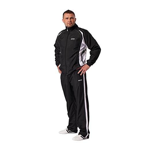 Survêtement Shore pantalon veste noir et blanc ensemble sport homme