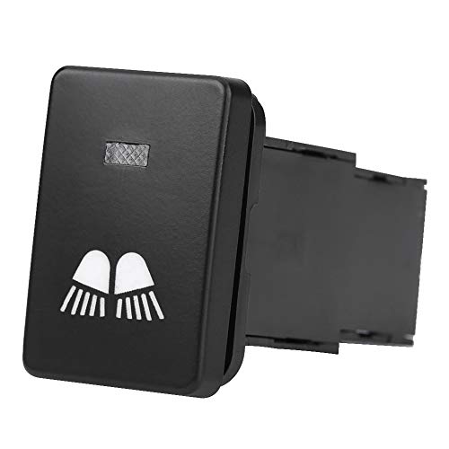 Interrupteur à Bascule, Yctze Voiture LED Marche Arrêt Interrupteur à Bascule ABS Noir Remplacement pour Camery Yaris Highlander Prius Carora(Modèle de projecteur) Bouton phares auxiliaires 3 5 x 2 5