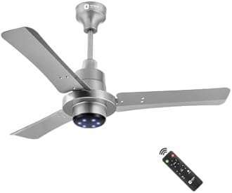 Orient Electric I Tome Pro 900 mm BLDC Ceiling Fan with Remote | BEE 5-star rated Energy Saving Fan | 3-year warranty by Orient | (Space Grey)
