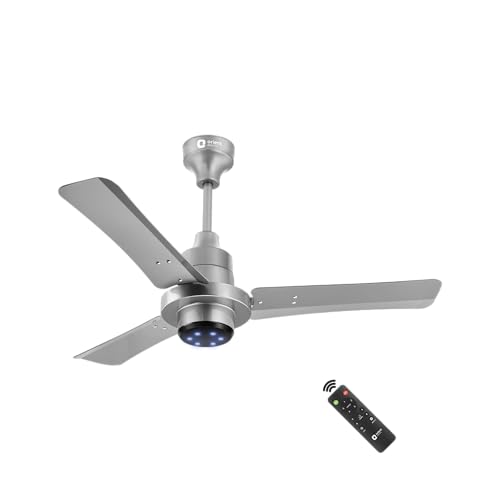 Orient Electric I Tome Pro 900 mm BLDC Ceiling Fan with Remote | BEE 5-star rated Energy Saving Fan | 3-year warranty by Orient | (Space Grey)