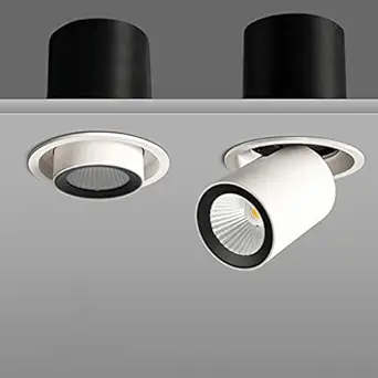 Harold Electricals 25 Watt Adjustable Recessed LED COB Spotlight for Wall Ceiling, Living Room, Home & Office - Neutral White Light (White Body)