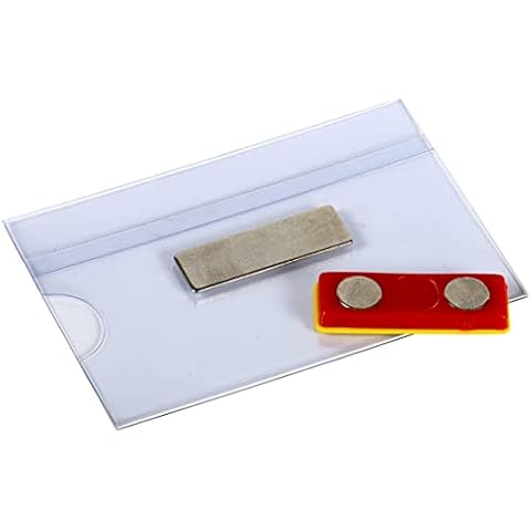 EUROPEL Magnetic Name Badge Holders Pack of 24 Cover