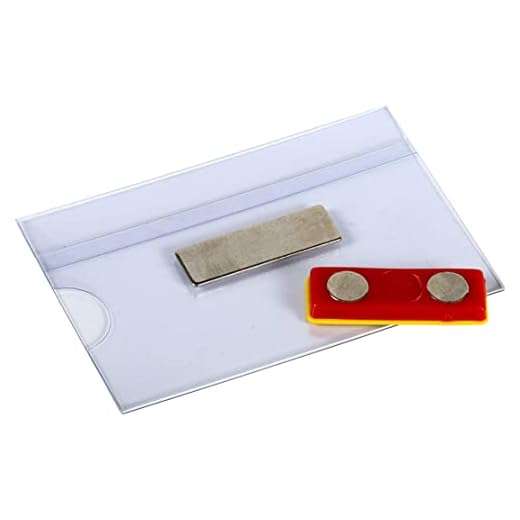 OPUS 2 Namnskylt med magnet, 121268, 90 x 54 mm, transparent, 24 st.