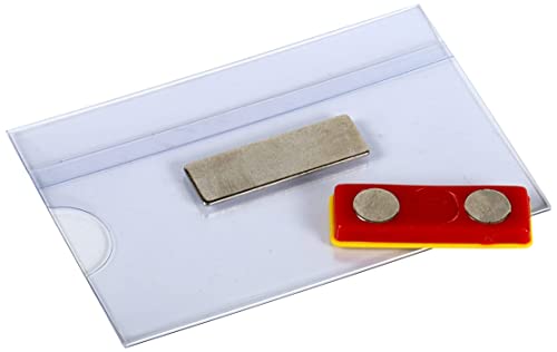 Badge Nominatif Aimanté 90x55mm haut de gamme | Finition PVC Transparent pour Événements Pro