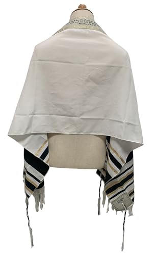 LION OF JUDAH MARKET Messianic Tallits Prayer Shawl New Covenant Messianic tallit Prayer Shawl Tallit 72x22 inch. Black Messianic Jewish Christian tallits3