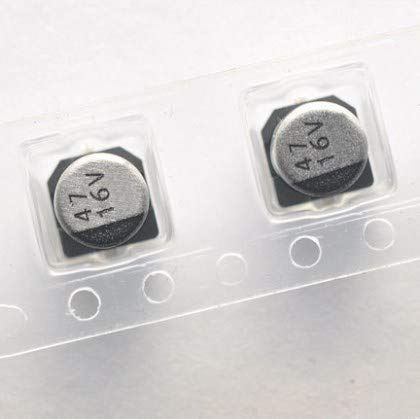 Condensador electrolítico SMD de 47uF y 16V en pack de 100 unidades de 5x5.4mm