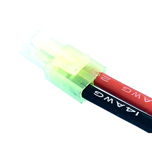 Tamiya Mini Male to 4mm Bullet Banana Charger Lead Cable 14AWG for Airsoft