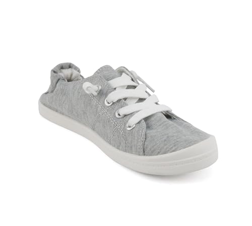 Image of Soda Flat Women Shoes Linen Canvas Slip On Sneakers Lace Up Style Loafers Zig-S