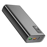 Control Inteligente: potente control inteligente QC3.0 22.5W / PD20W de entrada y salida. También tiene un chip de protección inteligente avanzado para proteger su dispositivo de sobrecarga, sobretensión, sobrecorriente y cortocircuitos.