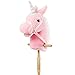 Produktbild iBonny 36-inch Rosa Steckenpferd mit Guten Griffen und Rädern Einhorn Plüschtier