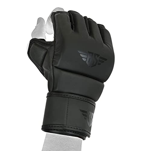 Mma Gloves, Ufc Kickboxing Gloves, Mma Sparring Gloves, Mma Training Equipment, Fighting Gloves For Mixed Martial-Arts, Mma Training Gloves Adults Men & Women By Besmart (Matte Black, Small) #TOP4