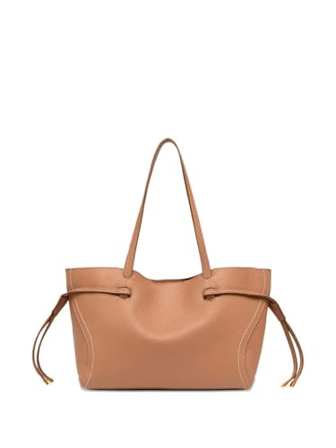 Gianni Chiarini Sac Shopper Violette en Cuir Clay Marron Clair - 2