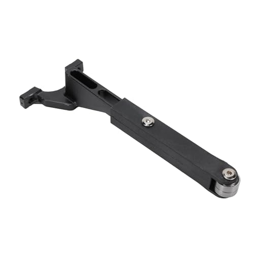 Belt Sander Attachment Belt Sander Adapter for Angle Grinder Detailing Bandfile Sander Adapter with 2 Sanding Belts for Deburring, Sanding and Finishing