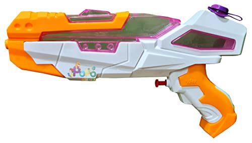 Image of Holi Godslayer Water Gun | with Free Balloons | Yellow | Assorted | Long Squirt Flow | PoPo Toys