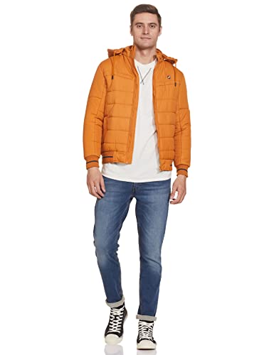 Image of Amazon Brand - House & Shields mens Quilted Hooded Bomber Jacket