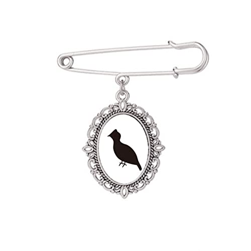 Broche noire animal pour ajuster robe chemise et châle