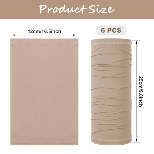 Image of Geyoga 6 /9 Pcs Summer UV Protection Cooling Neck Gaiter Scarf Face Clothing Neck Gaiter Mask Sunscreen Breathable Bandana