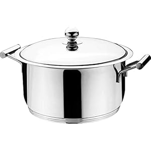 Stainless Steel Stockpot Stew Pot Casserole Soup Pot with Heat-Resistant Double Handle,Mirror Polished Stockpot 10.4 Quart with Lid,Professional Home Chef Grade Clad Pot for Induction Stovetop