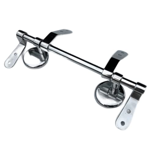 UK Seller | Toilet Seat Bar Hinge | Retro Style Wooden Seat Hinge in Chrome Finish WC Loo Seat Fixture