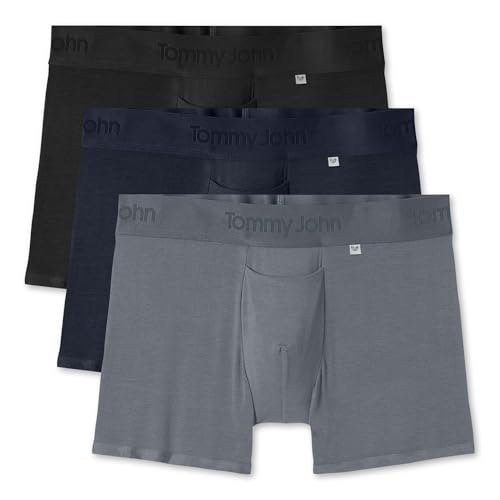 Tommy John Men’s Trunk 4” Underwear - Hammock Pouch for Enhanced Support - Second Skin Fabric for Barely-there Comfort