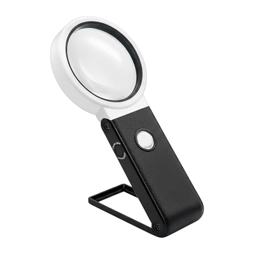 Lupa De Tierra - Lupa De Mesa LED USB Manos Libres, Lámpara De Ampliación Iluminada | Lupa De Ampliación Plegable Acabado De Uñas Creación De Gio